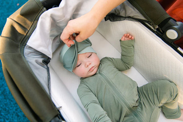 Baby Sleep Hat with Built-in Eye Mask – Soft Infant Cap for Napping & Relaxation