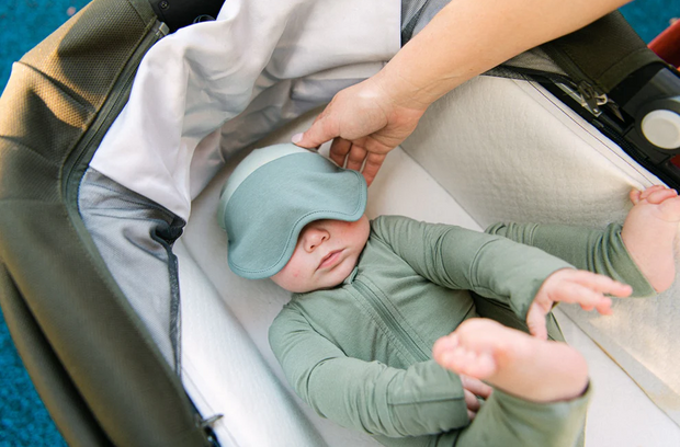 Baby Sleep Hat with Built-in Eye Mask – Soft Infant Cap for Napping & Relaxation